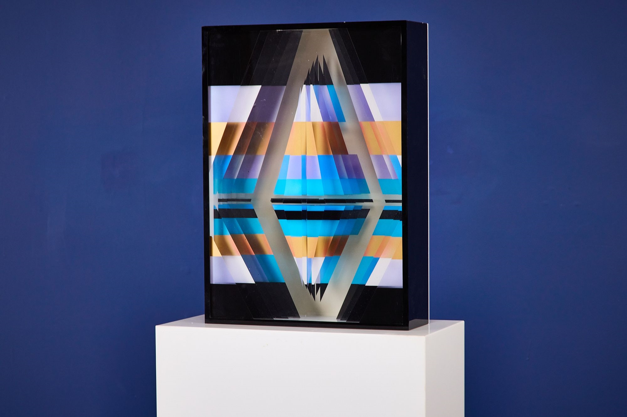 Artwork by Jackie Greber, Abstract sculpture with pedestal, Made of sculpture with pedestal