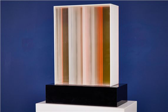 Abstract sculpture with pedestal