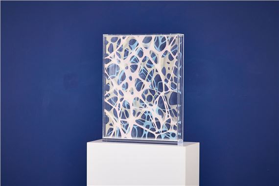 Abstract sculpture with pedestal