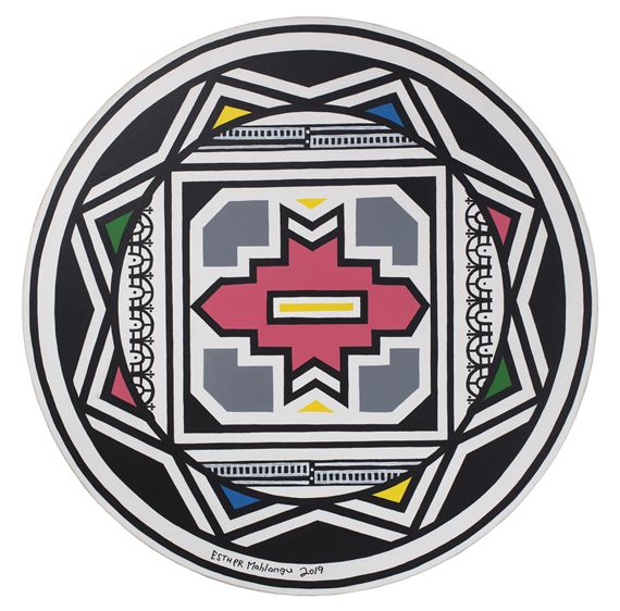 Ndebele Pattern by Esther Mahlangu, 2019