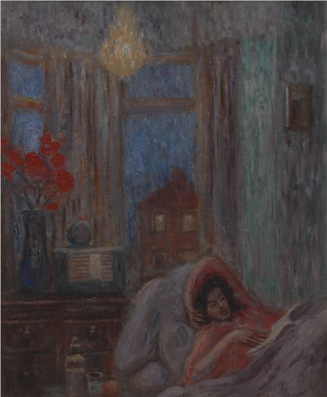 Portrait of a Woman Reading by Bloomsbury Group