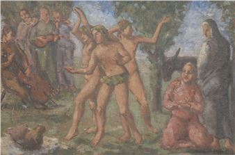 Musicians in the Garden - Bloomsbury Group