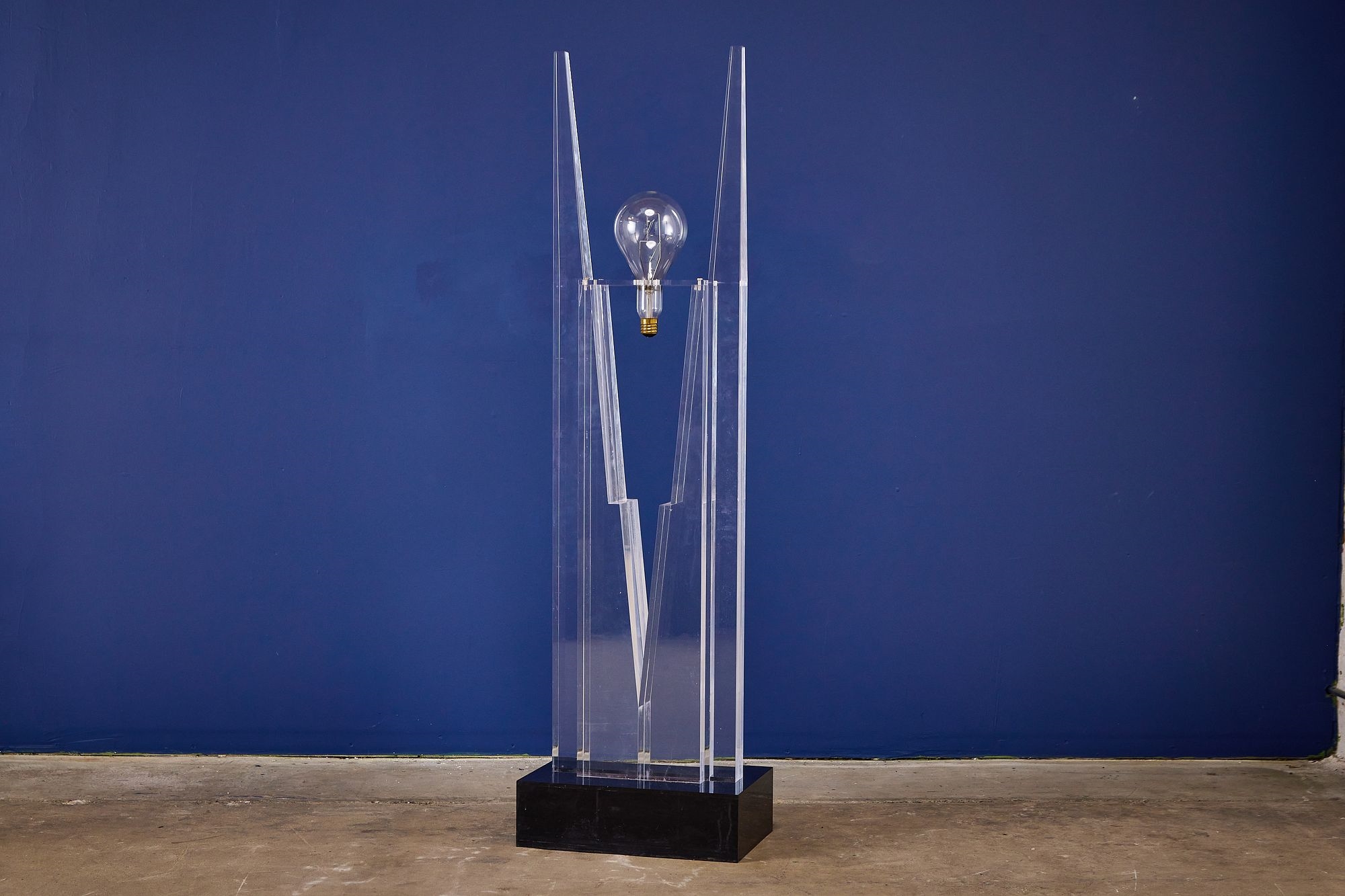 Artwork by Jackie Greber, Illuminated floor sculpture, Made of sculpture