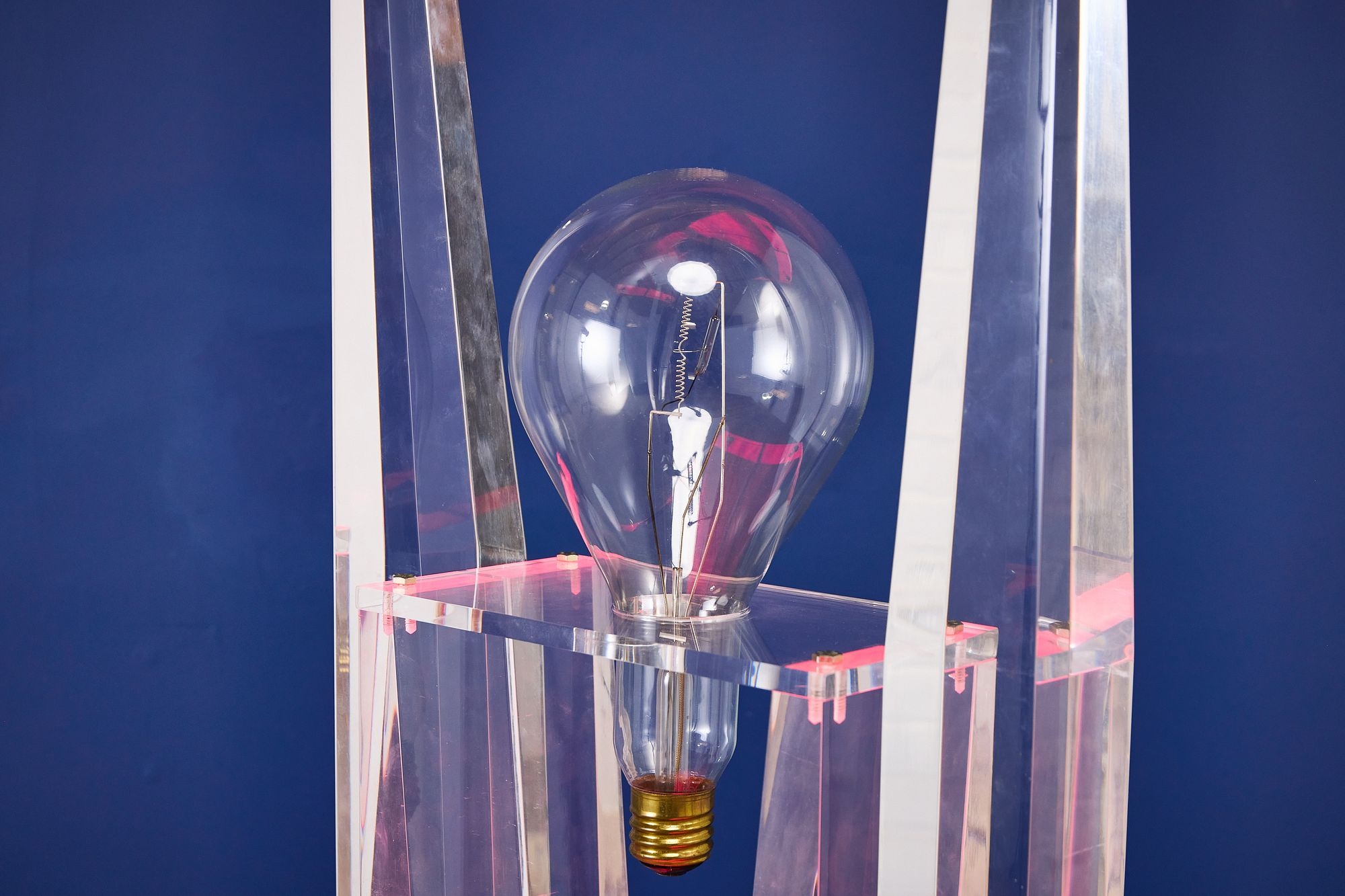 Artwork by Jackie Greber, Illuminated floor sculpture, Made of sculpture