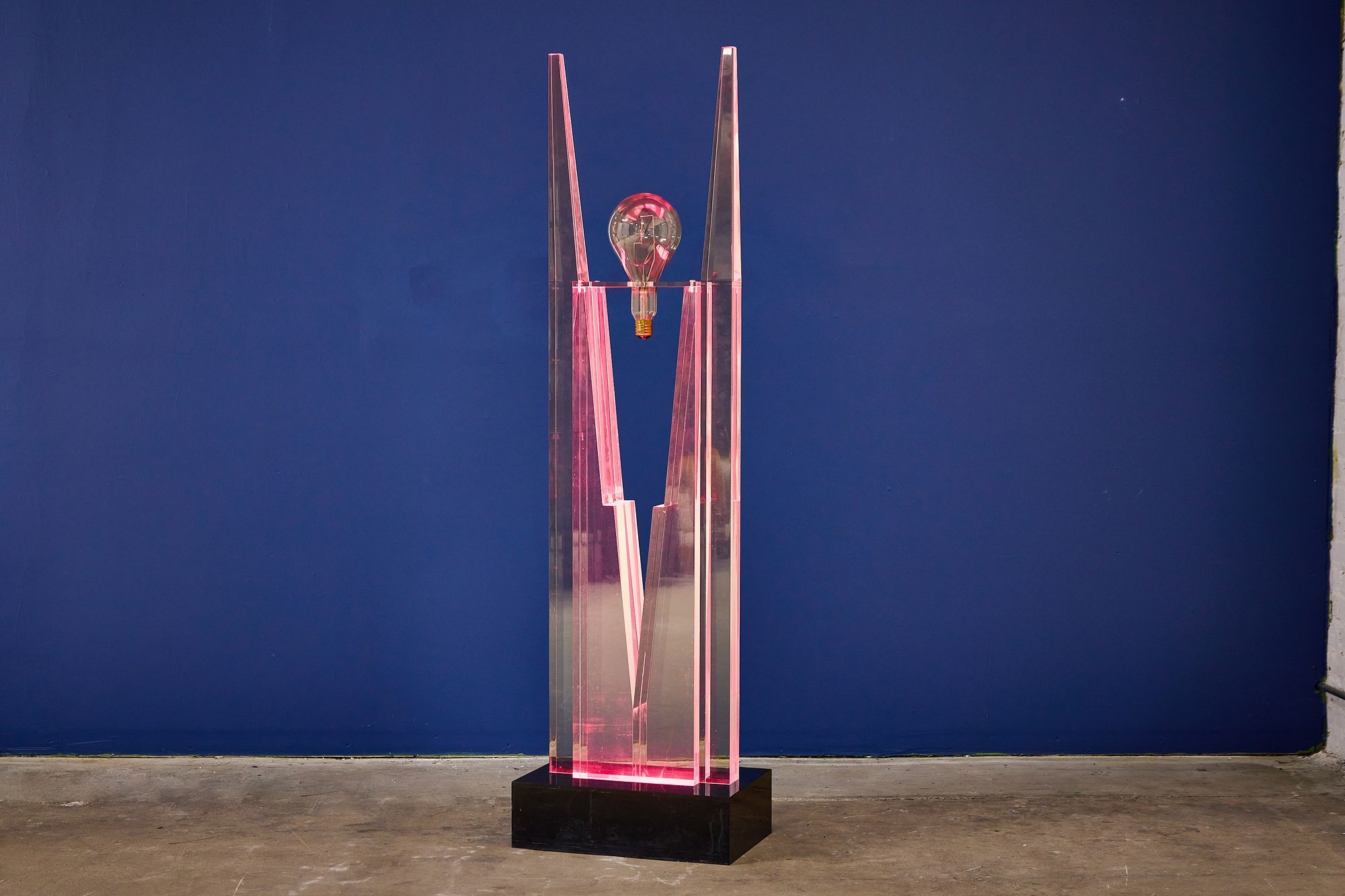 Artwork by Jackie Greber, Illuminated floor sculpture, Made of sculpture