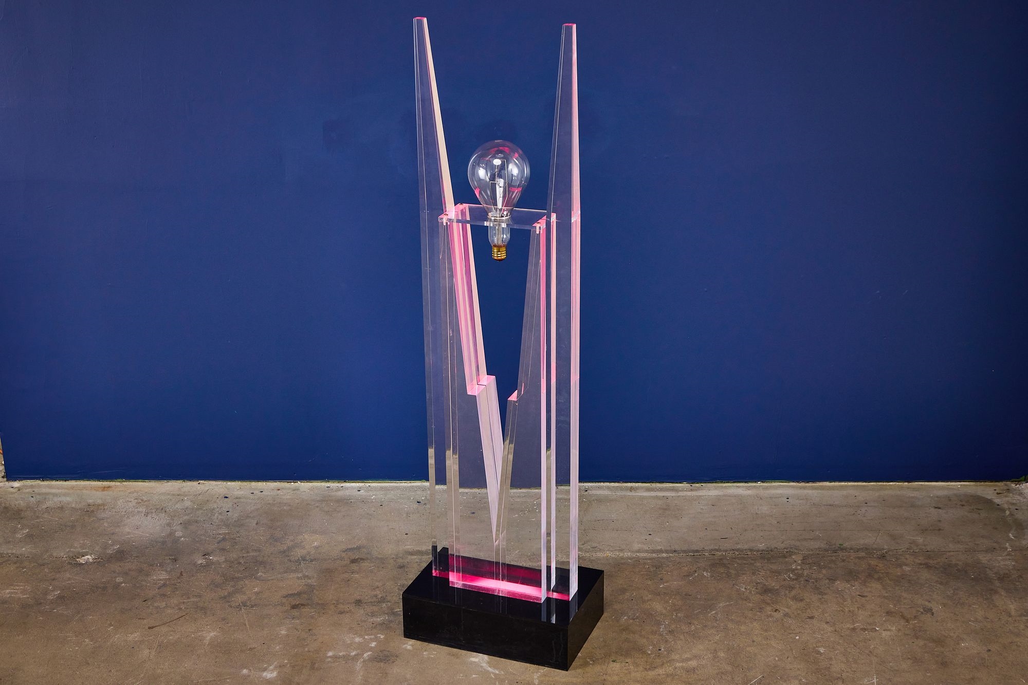 Artwork by Jackie Greber, Illuminated floor sculpture, Made of sculpture