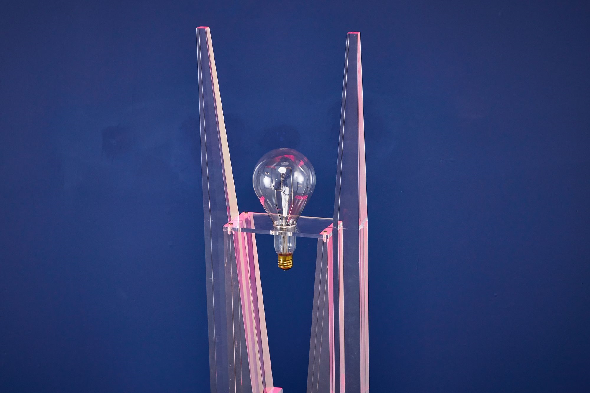 Artwork by Jackie Greber, Illuminated floor sculpture, Made of sculpture