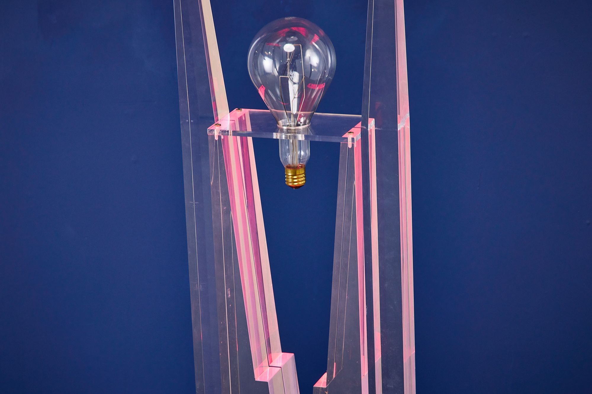 Artwork by Jackie Greber, Illuminated floor sculpture, Made of sculpture