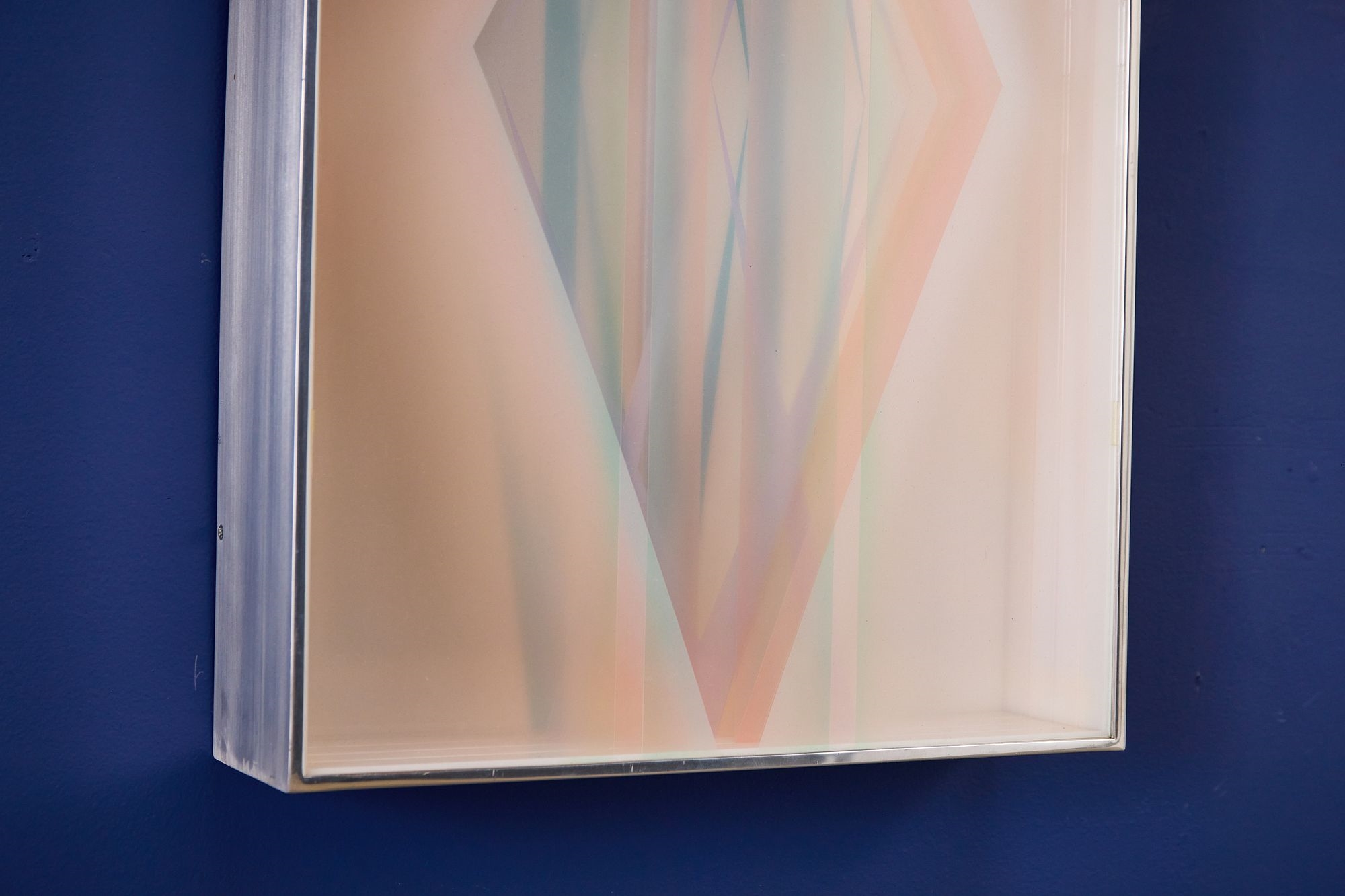 Artwork by Jackie Greber, Two 'Bijou Series' abstract wall sculptures, Made of Acrylic, aluminum