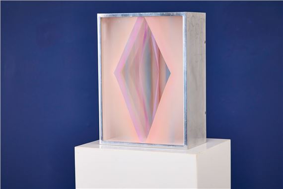 Taffy' abstract sculpture with pedestal