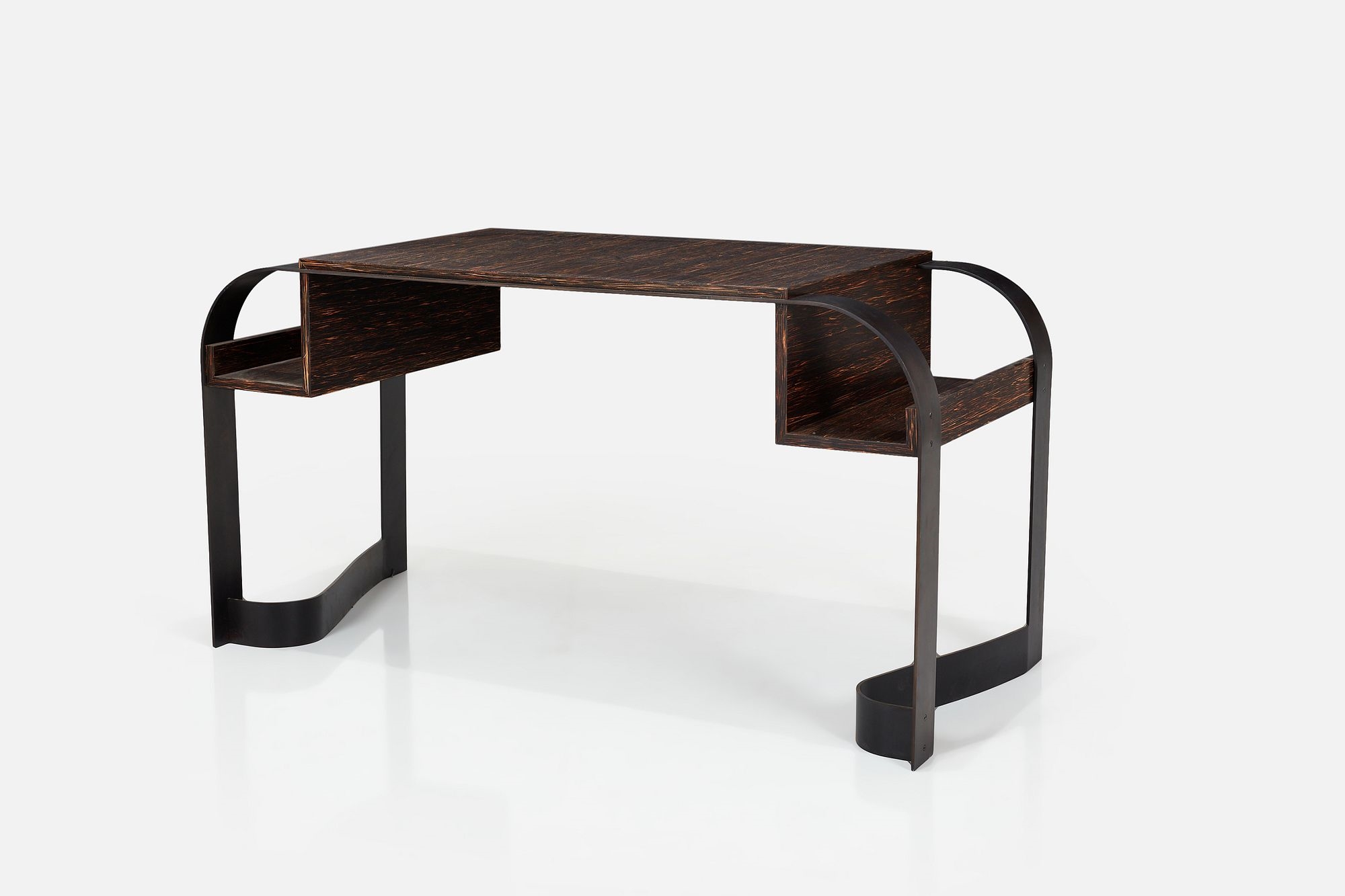 Artwork by Eugène Printz, Desk, Made of black oxidized steel