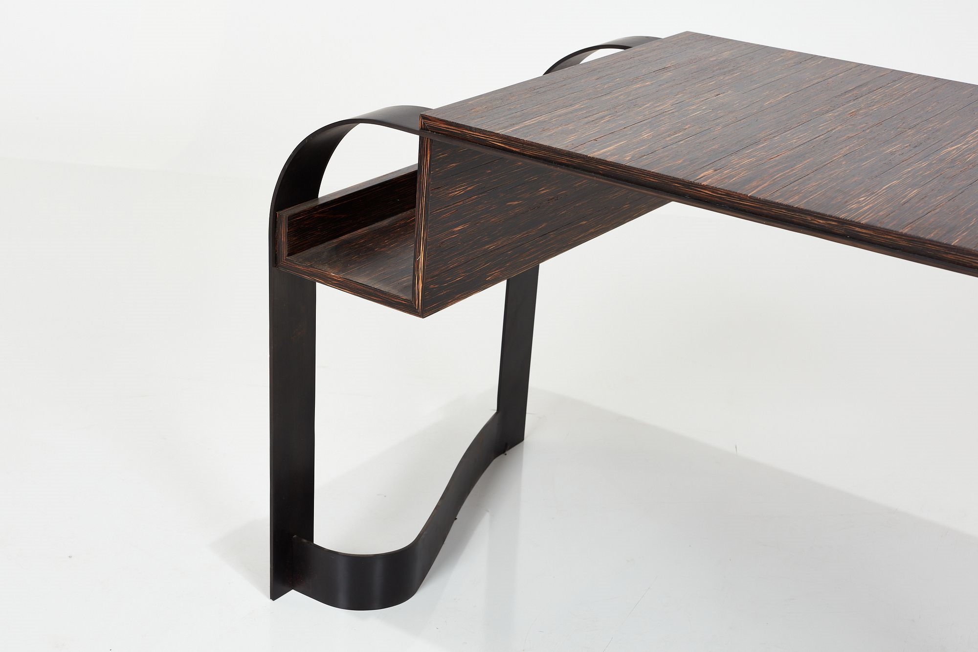 Artwork by Eugène Printz, Desk, Made of black oxidized steel