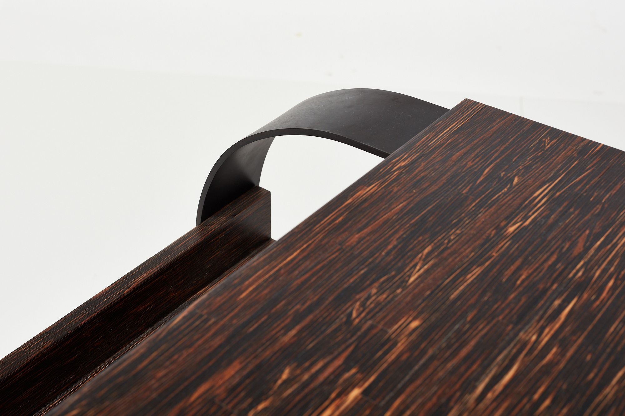 Artwork by Eugène Printz, Desk, Made of black oxidized steel