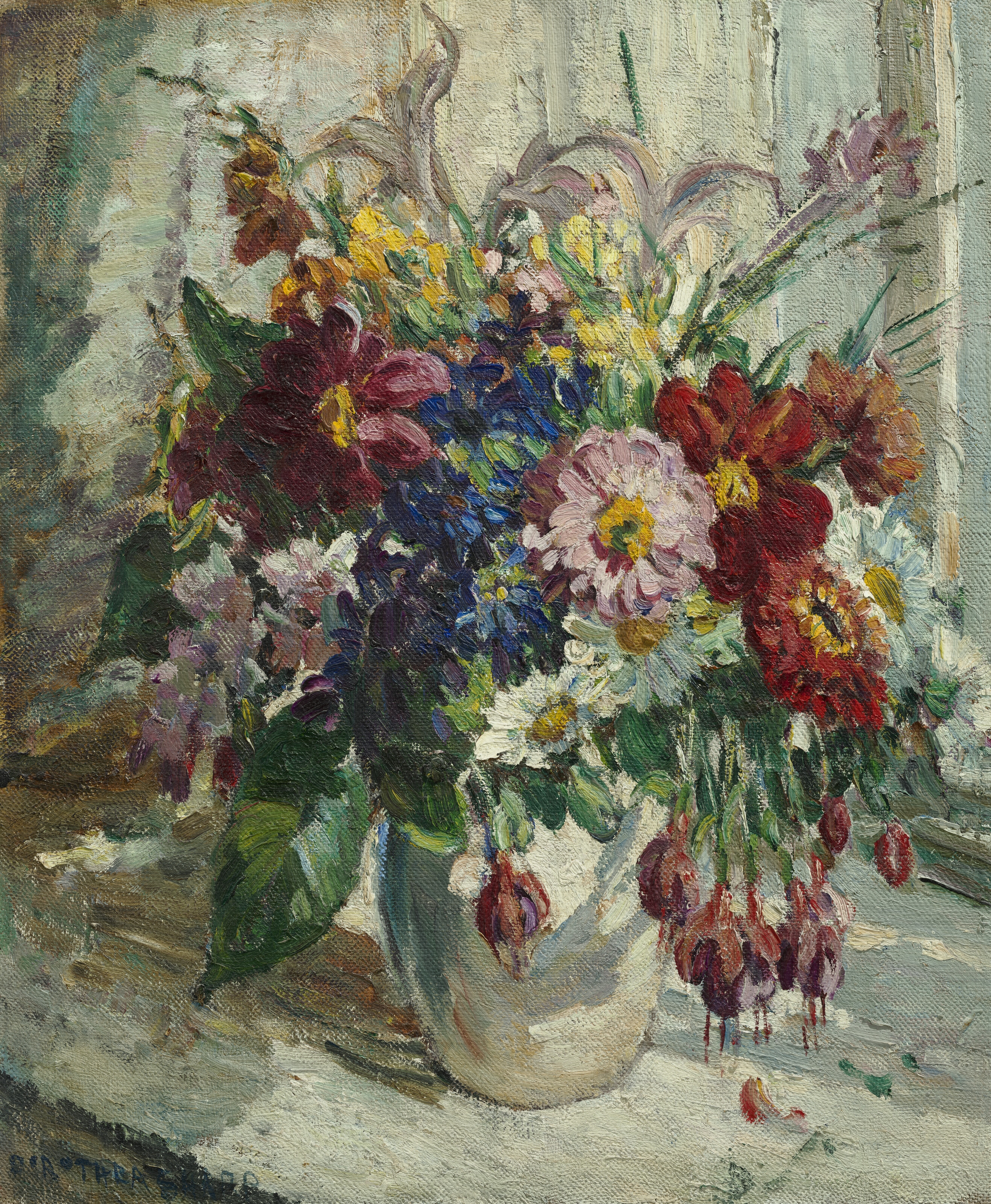 Dorothea Sharp | Still life of late summer flowers | MutualArt