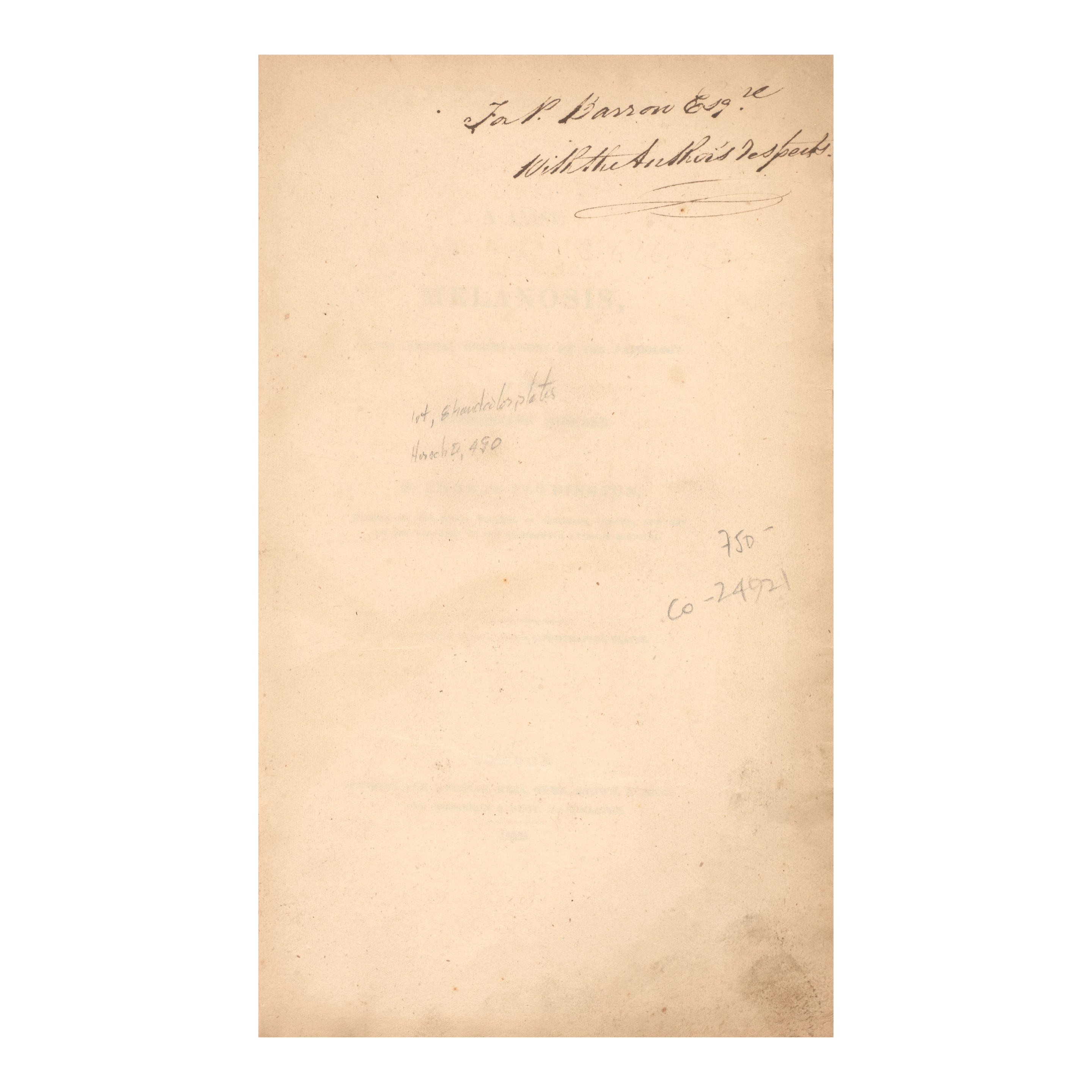 Thomas | A Case of Melanosis, with General Observations on the ...
