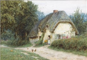 At West Hagbourne, Berks - Helen Allingham