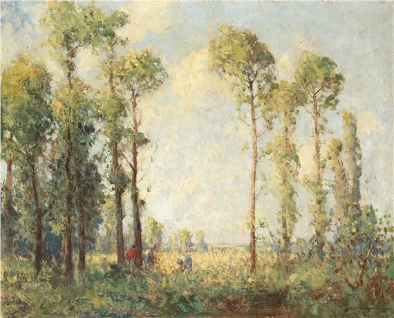 Harvesting in Picardy by William Lee-Hankey