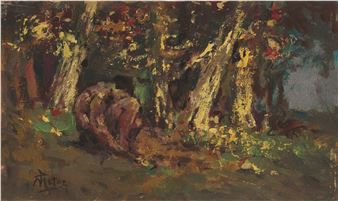 Nudo nel bosco - Mario de Maria