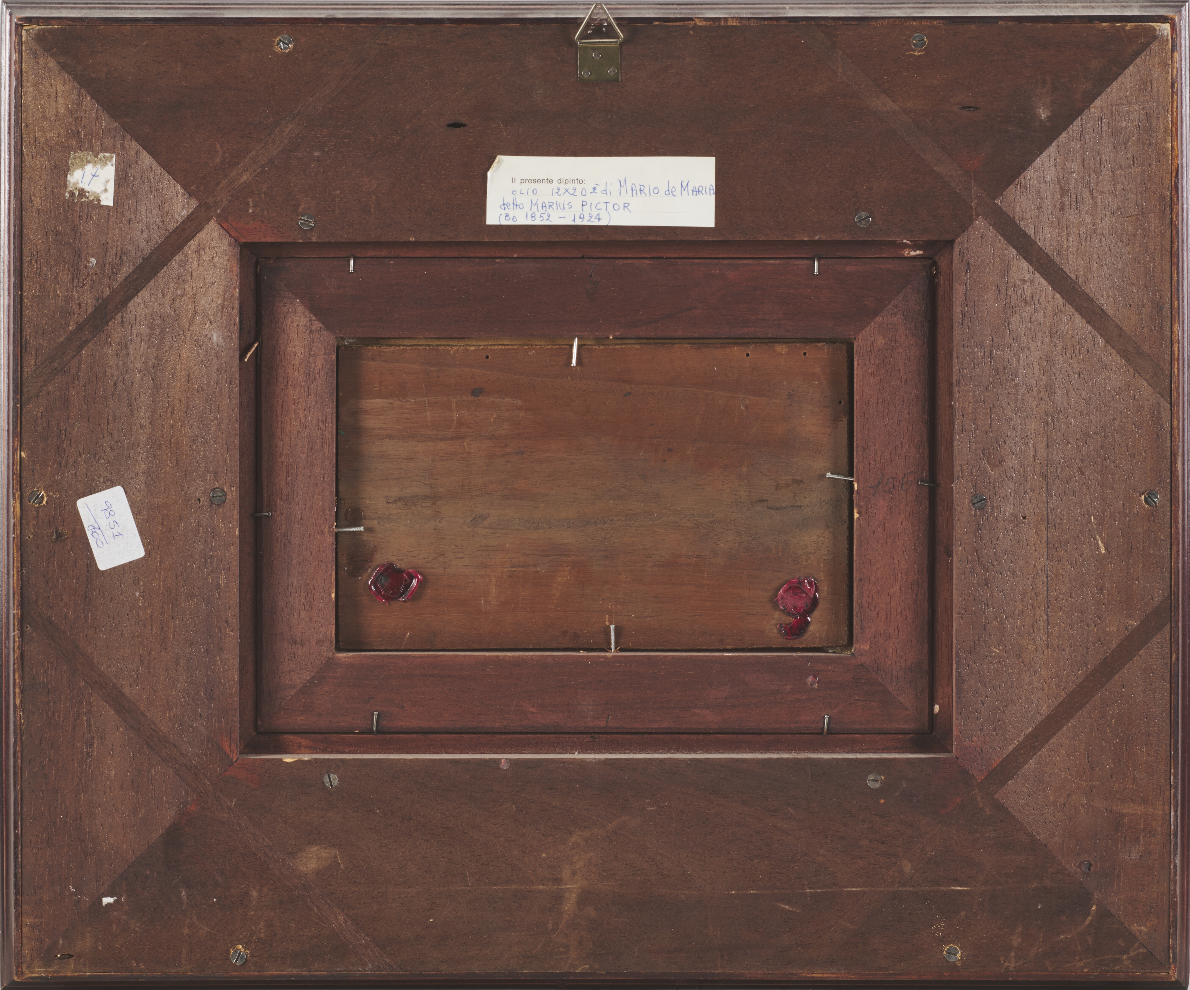 Artwork by Mario de Maria, Nudo nel bosco, Made of oil on board