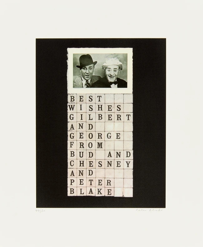 Peter Blake | Homage to David Hockney | MutualArt