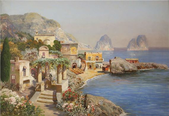 Capri Landschaft by Gottfried Arnegger
