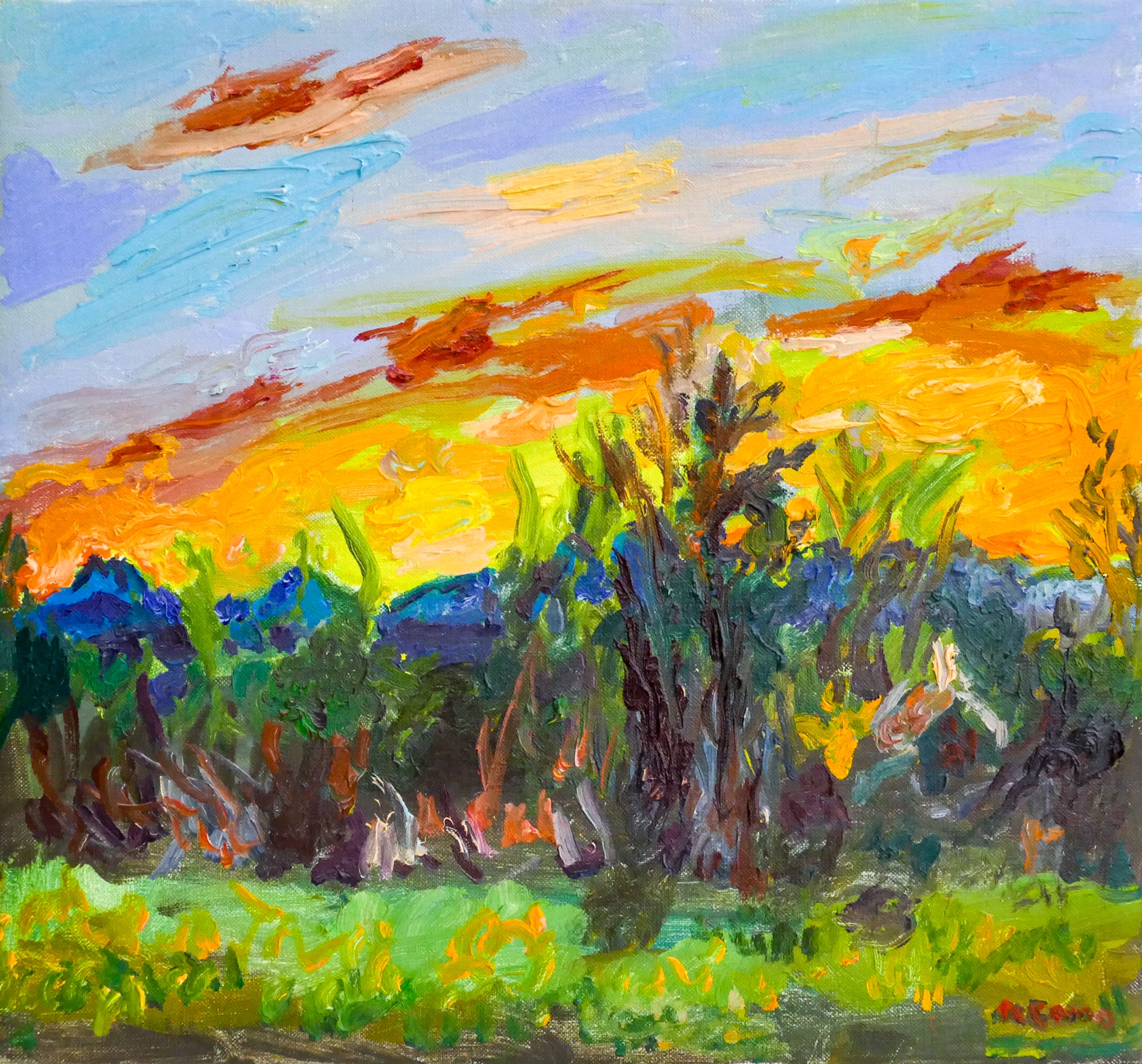 Joe Reno | Sunset Landscape | MutualArt