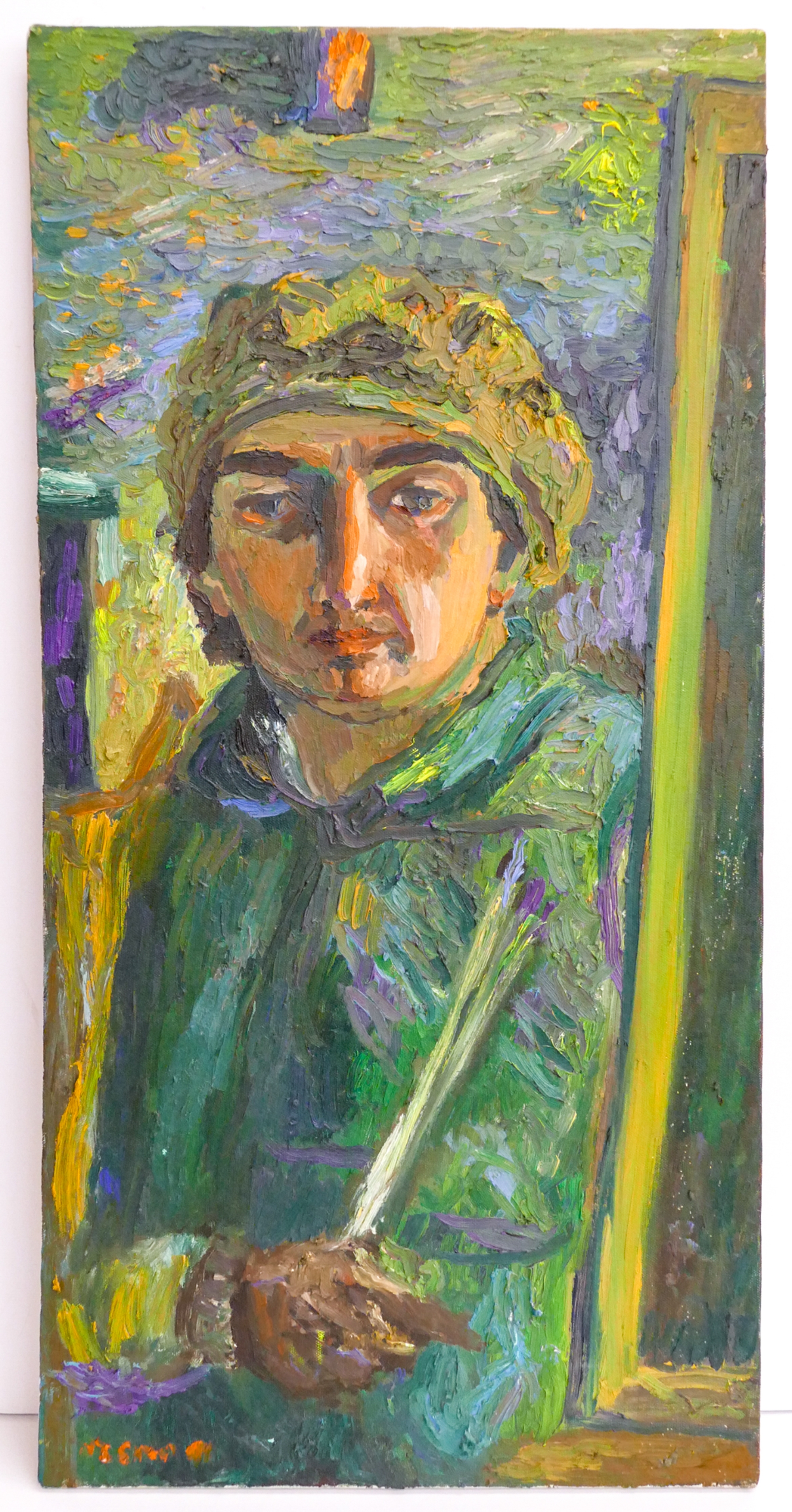 Joe Reno | Self Portrait at Work | MutualArt