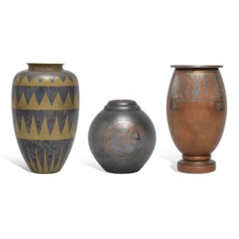 THREE DINANDERIE VASES - Christofle & Co.