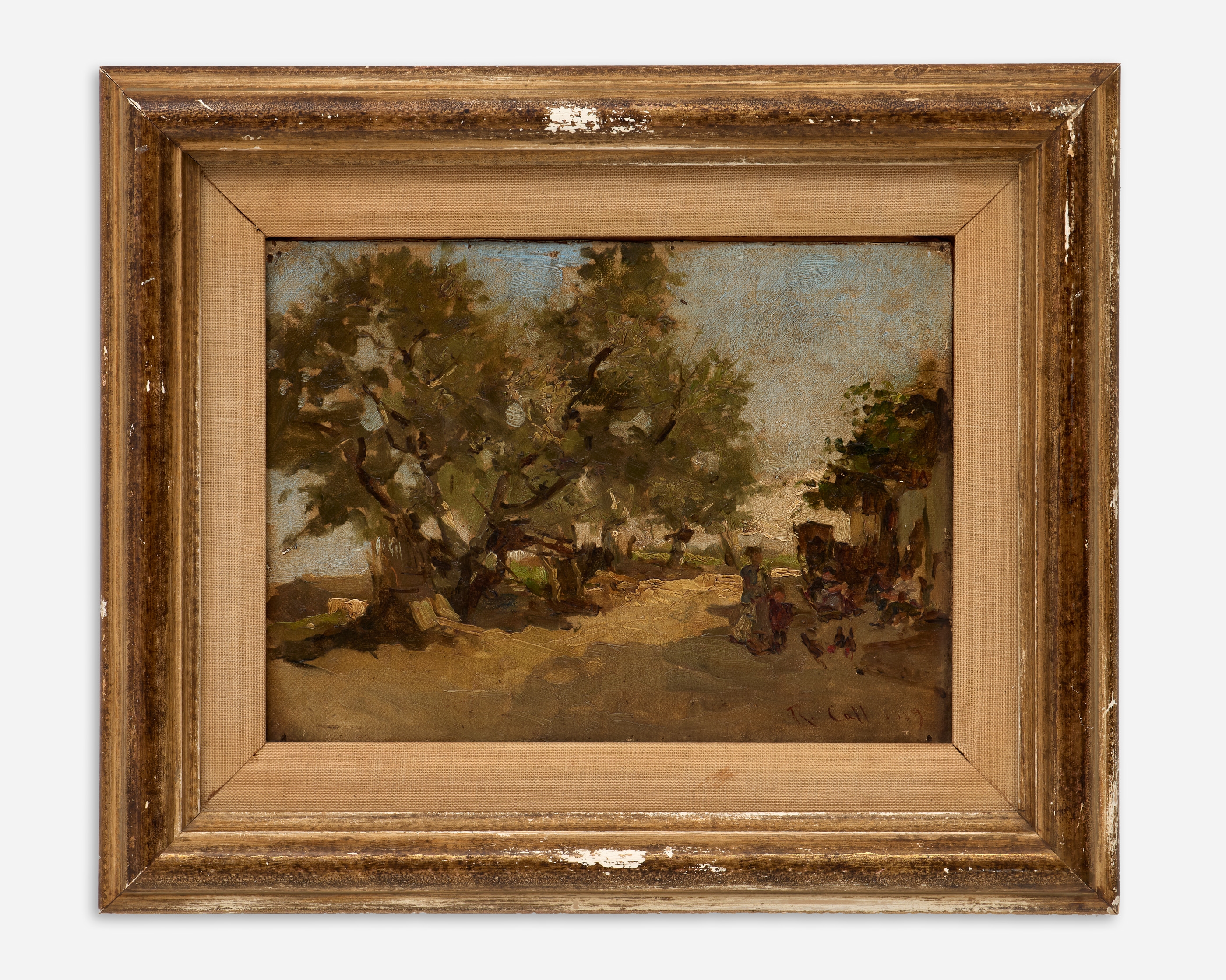 Ramon Call | Ramon Call Oil Landscape on Board (ca. 1889 (Circa 1889 ...