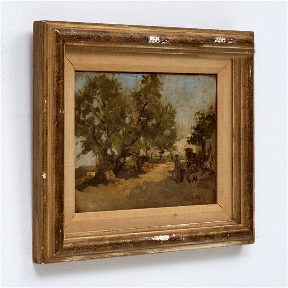 Ramon Call | Ramon Call Oil Landscape on Board (ca. 1889 (Circa 1889 ...