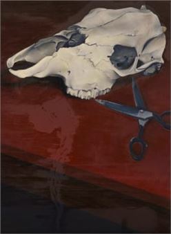 Still Life with Skull and Scissors - Wayne van Huyssteen
