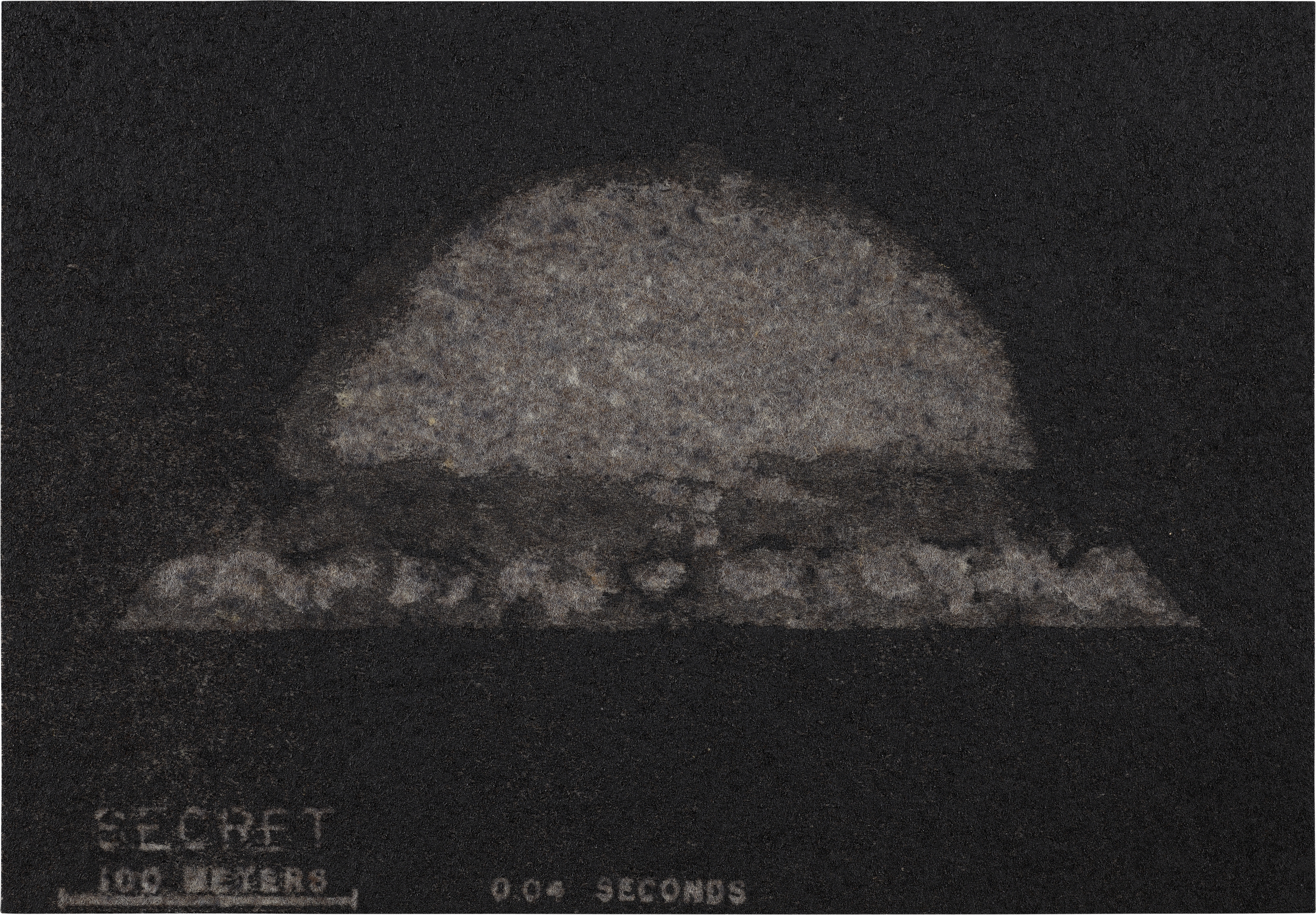 Artwork by Matthew Day Jackson, Metamorphosis, Made of screenprints and archival inkjets in colors with gold leaf