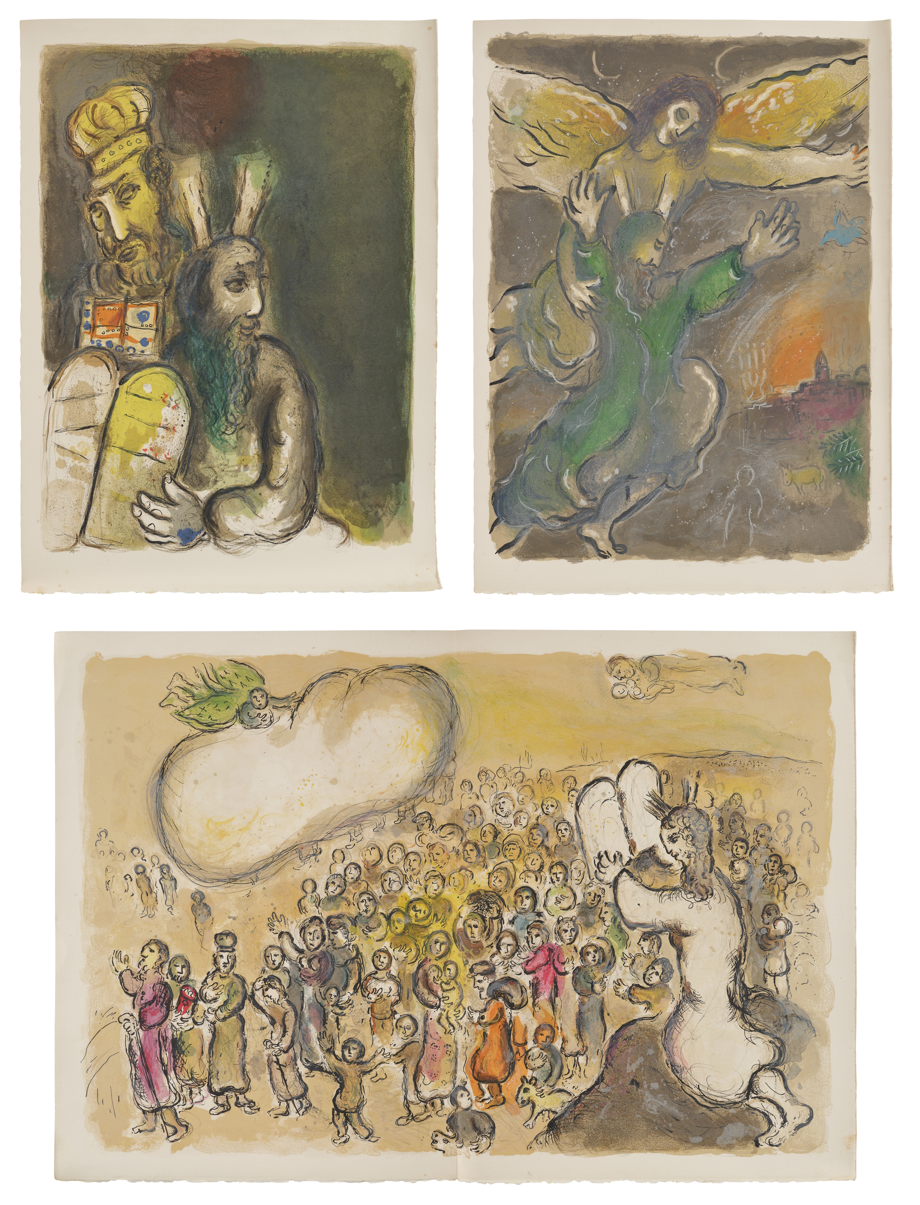 Marc Chagall | The Story of the Exodus (M. 444-456, 458-461, 463, 465 ...