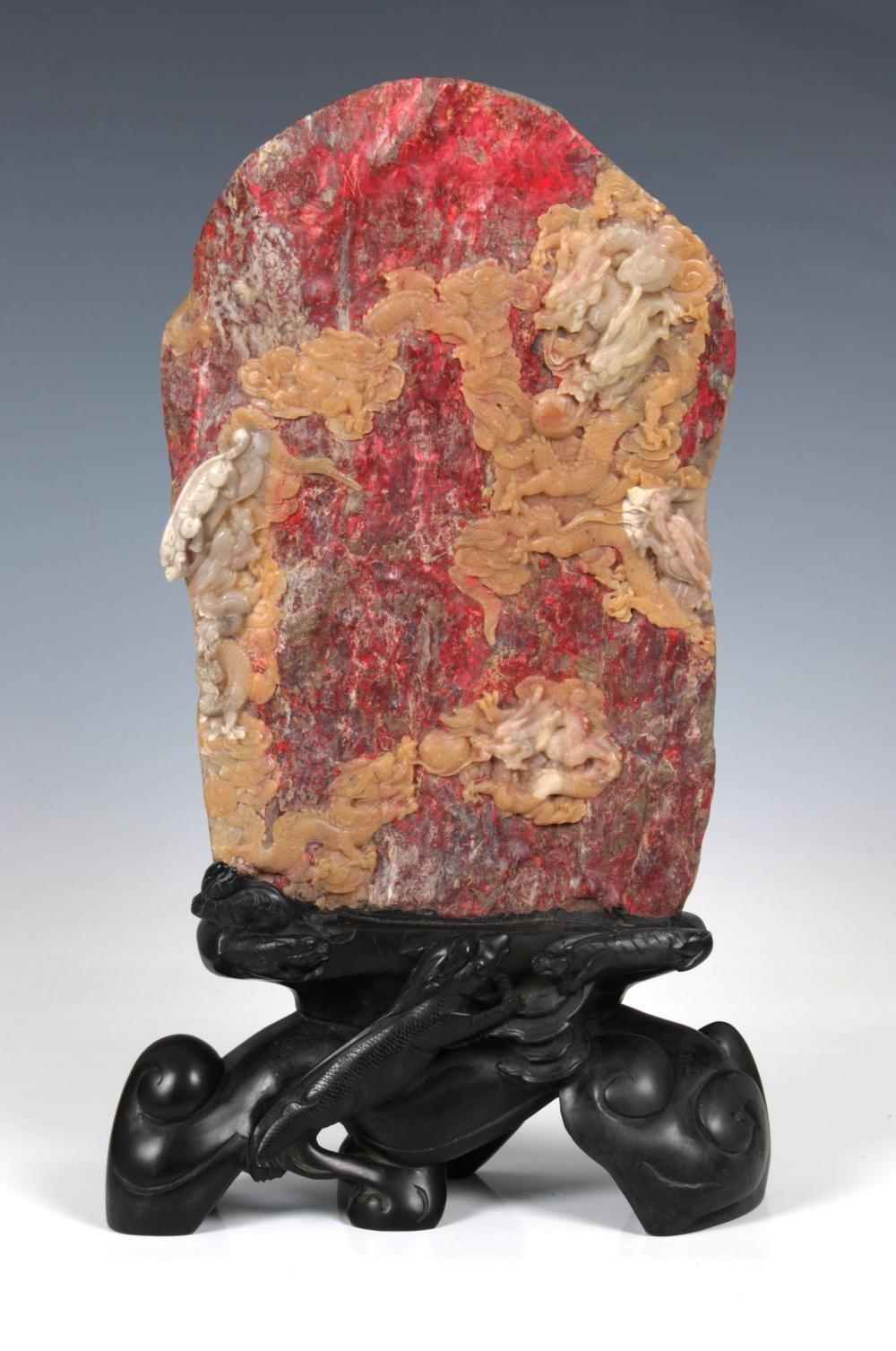 Chinese School, 20th Century | A Chinese chicken blood stone plaque ...