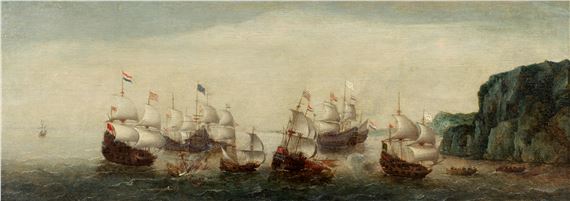 The Battle of Gibraltar - Cornelis Verbeeck