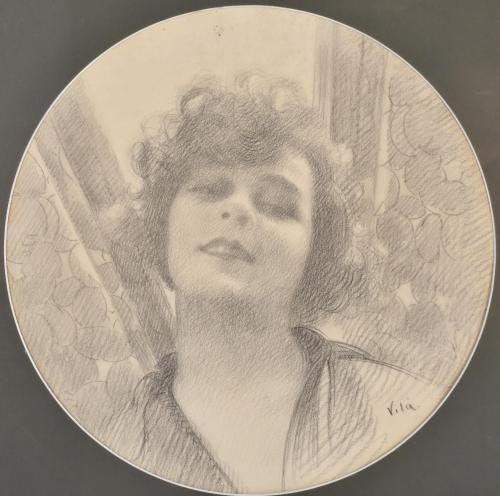 Artwork by Lluís Mercadé, 'Lady's portrait', Made of Mixed media on paper