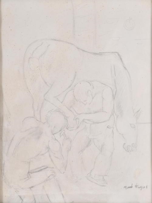 Artwork by Lluís Mercadé, 'Lady's portrait', Made of Mixed media on paper