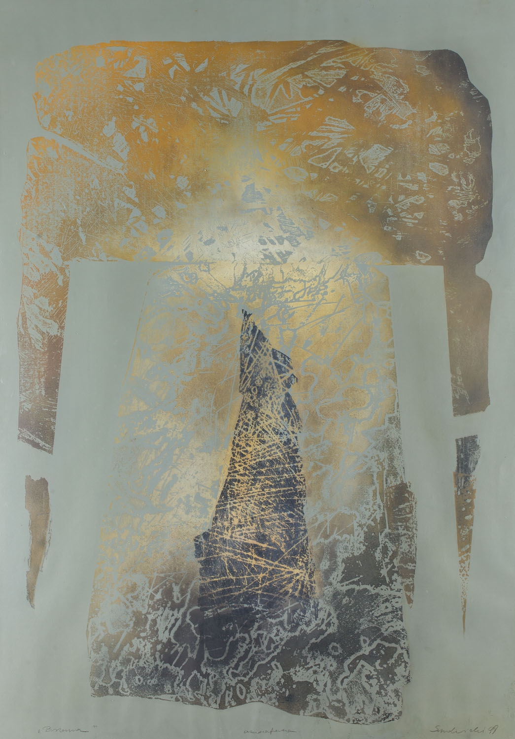 Artwork by Piotr Smolnicki, The Gate, Made of etching / paper