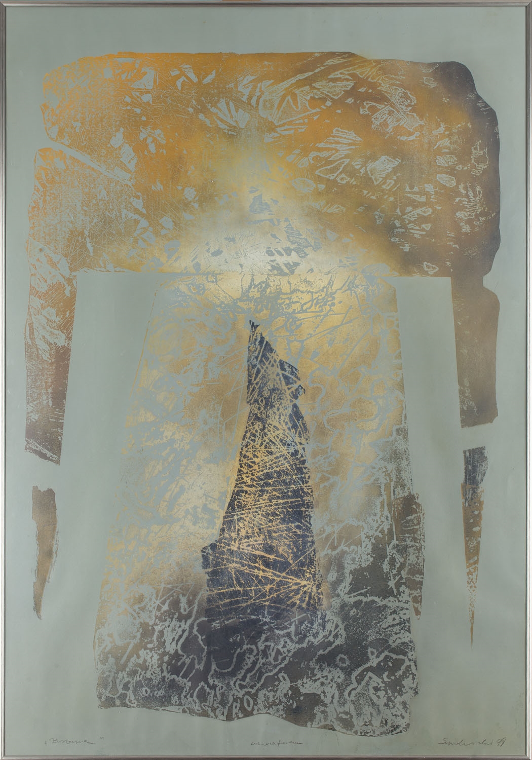 Artwork by Piotr Smolnicki, The Gate, Made of etching / paper