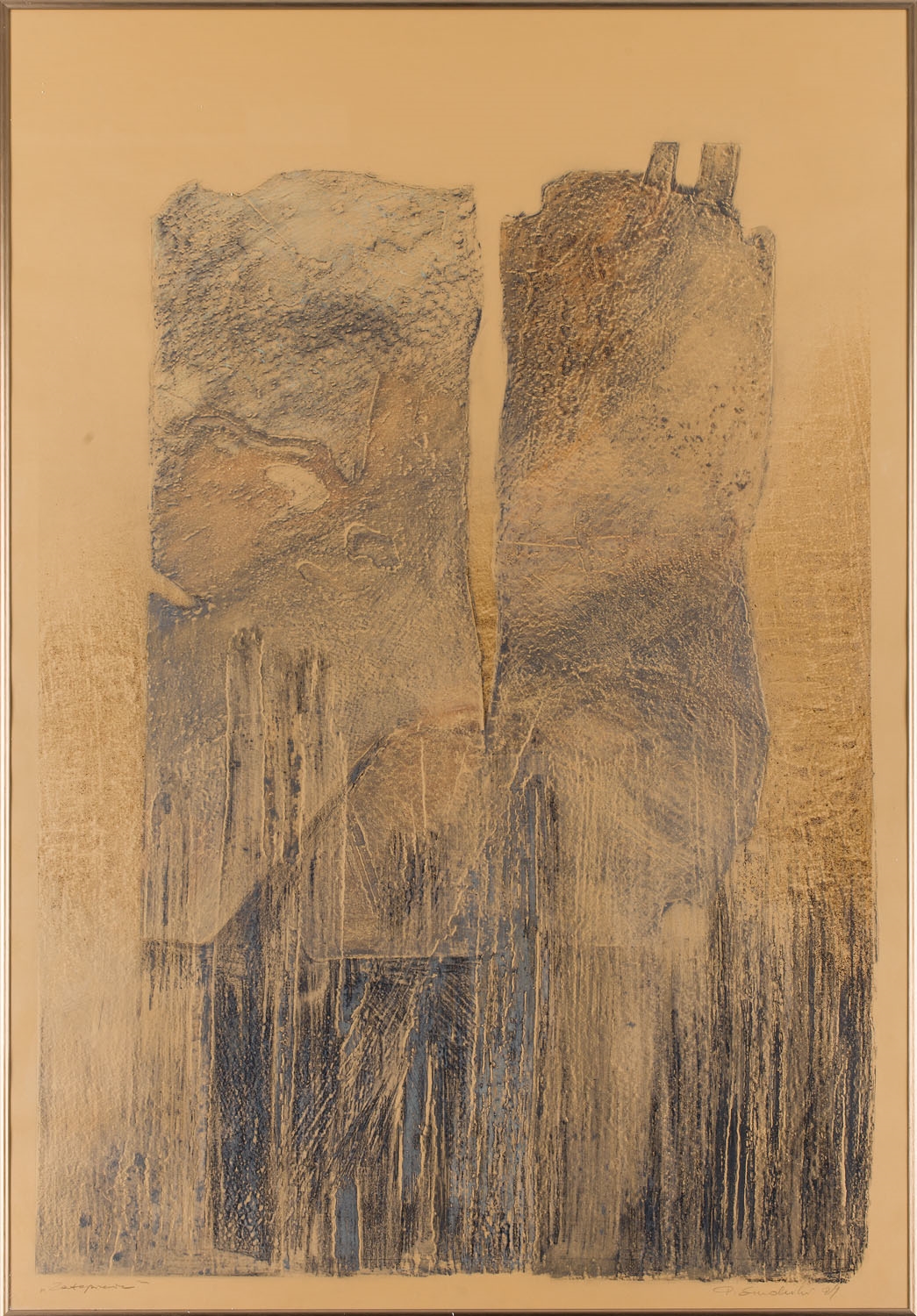 Artwork by Piotr Smolnicki, Flooding, Made of etching / paper