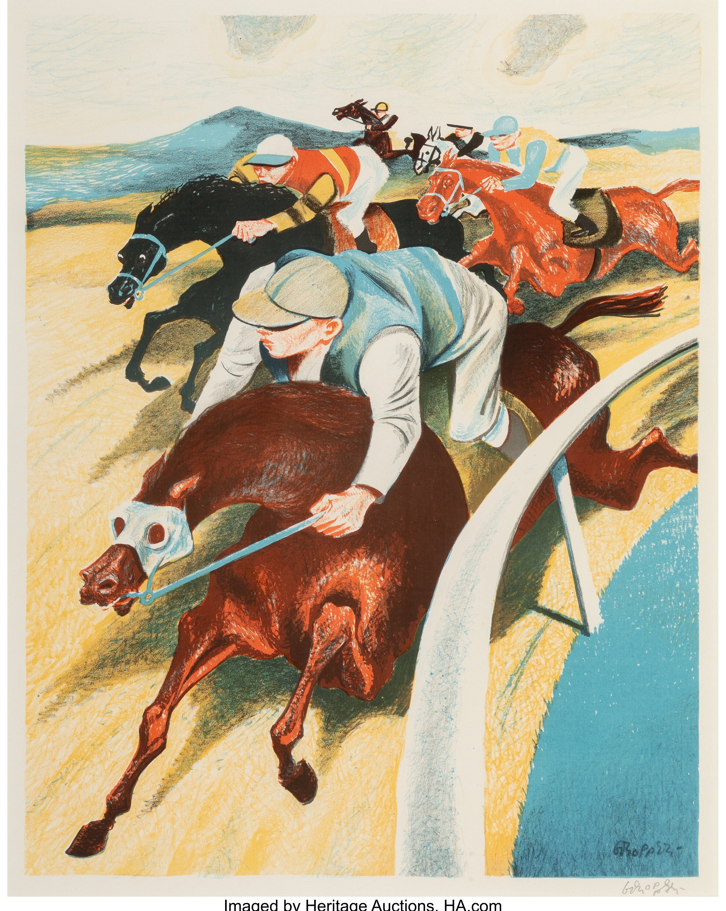 William Gropper | The Race (1935) | MutualArt