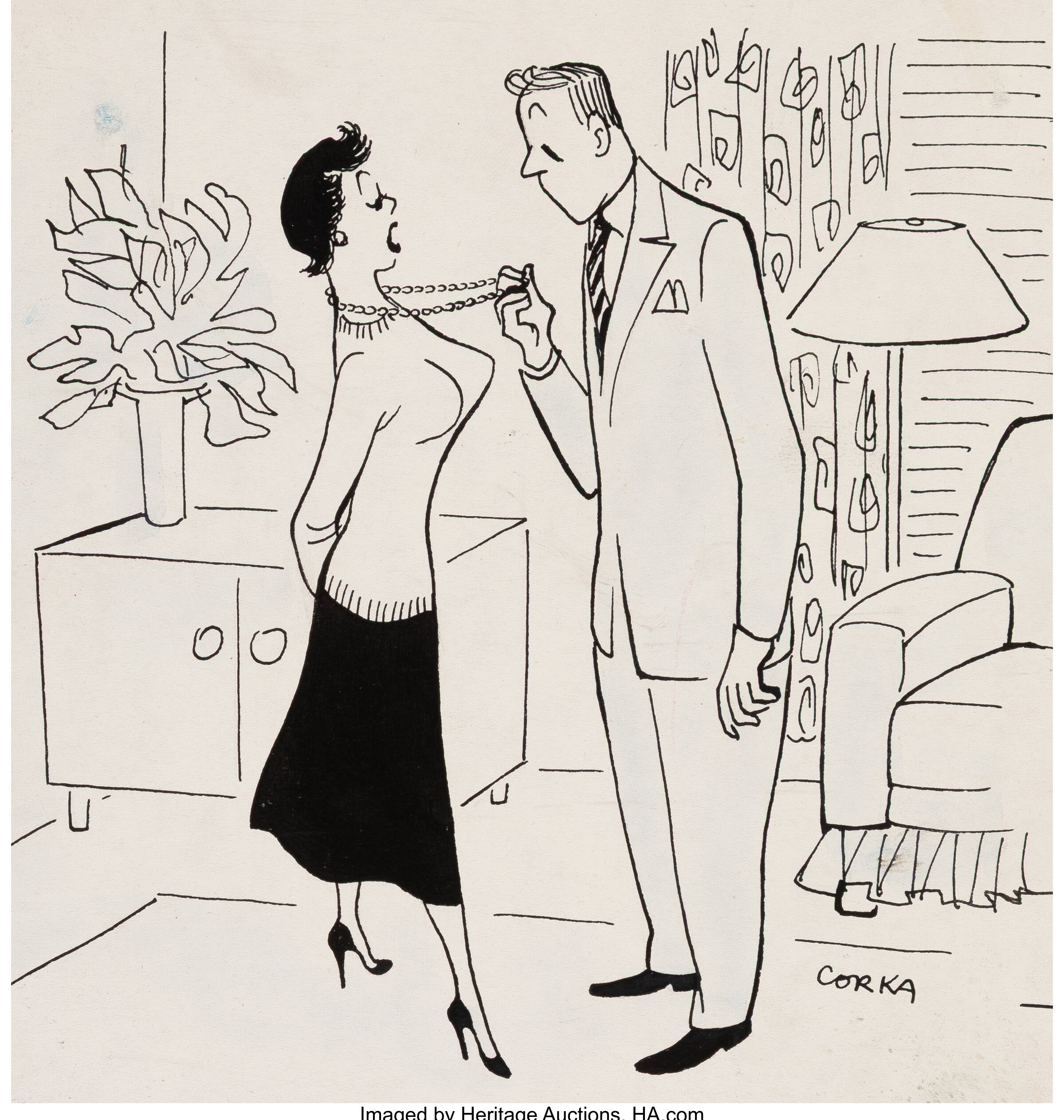 Jon Corka Cornin | They're Real, True Man's magazine cartoon (1950 ...