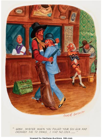 Gosh Mister, Playboy cartoon by Buck Brown, circa 1975