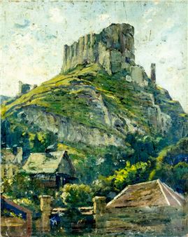 Mountain Village Landscape - Robert van Vorst Sewell