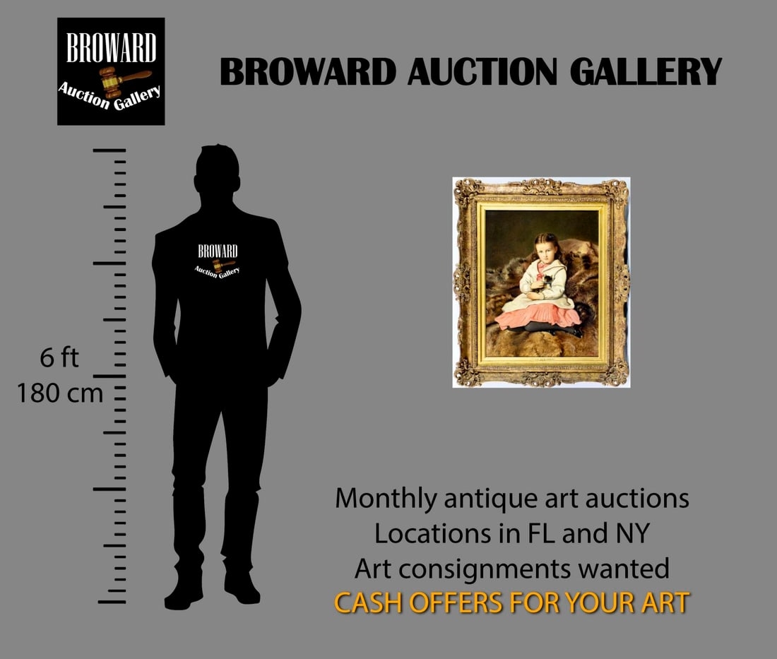 Artwork by Francis John Wyburd, Girl with Kitten, Made of oil on canvas