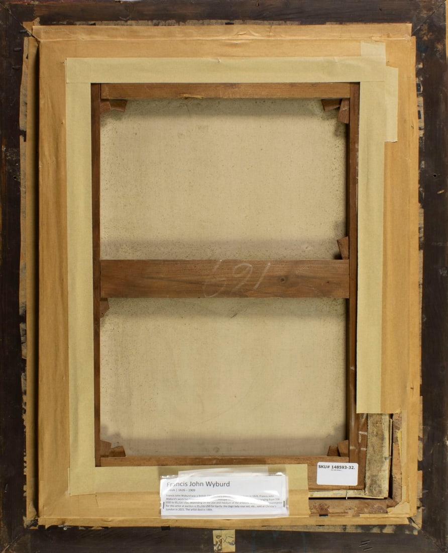 Artwork by Francis John Wyburd, Girl with Kitten, Made of oil on canvas