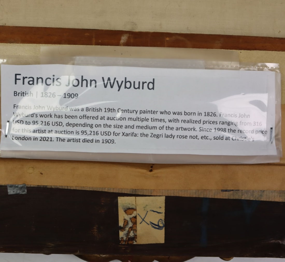 Artwork by Francis John Wyburd, Girl with Kitten, Made of oil on canvas