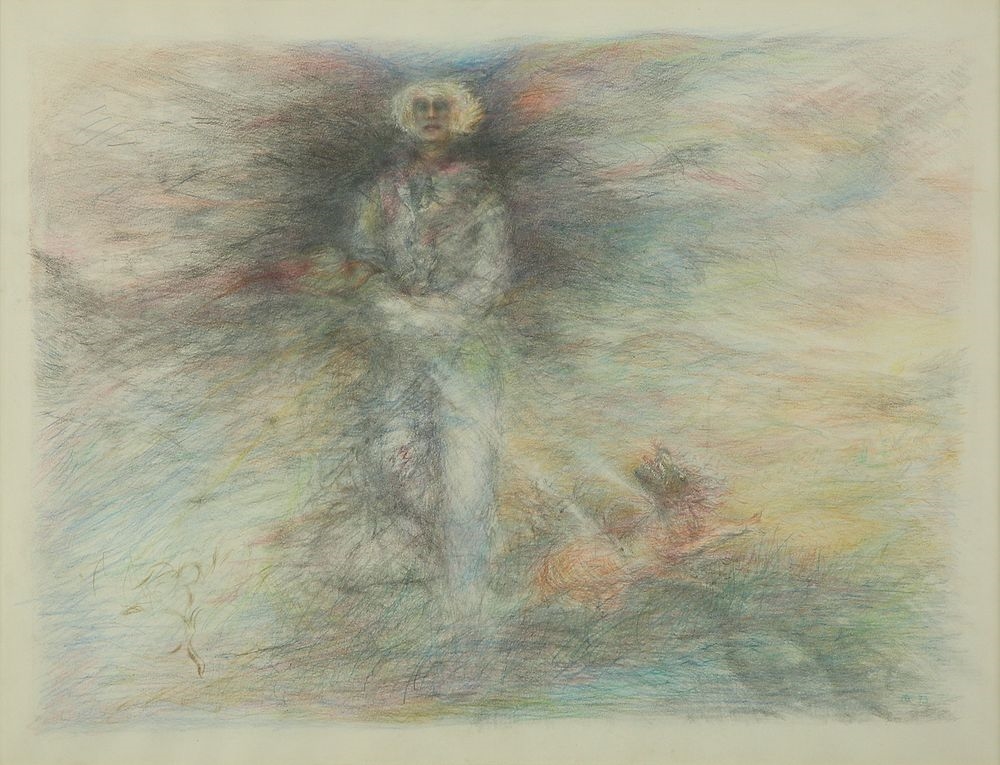 Artwork by Batia Apollo, Untitled, Made of Colored pencils and watercolor on paper