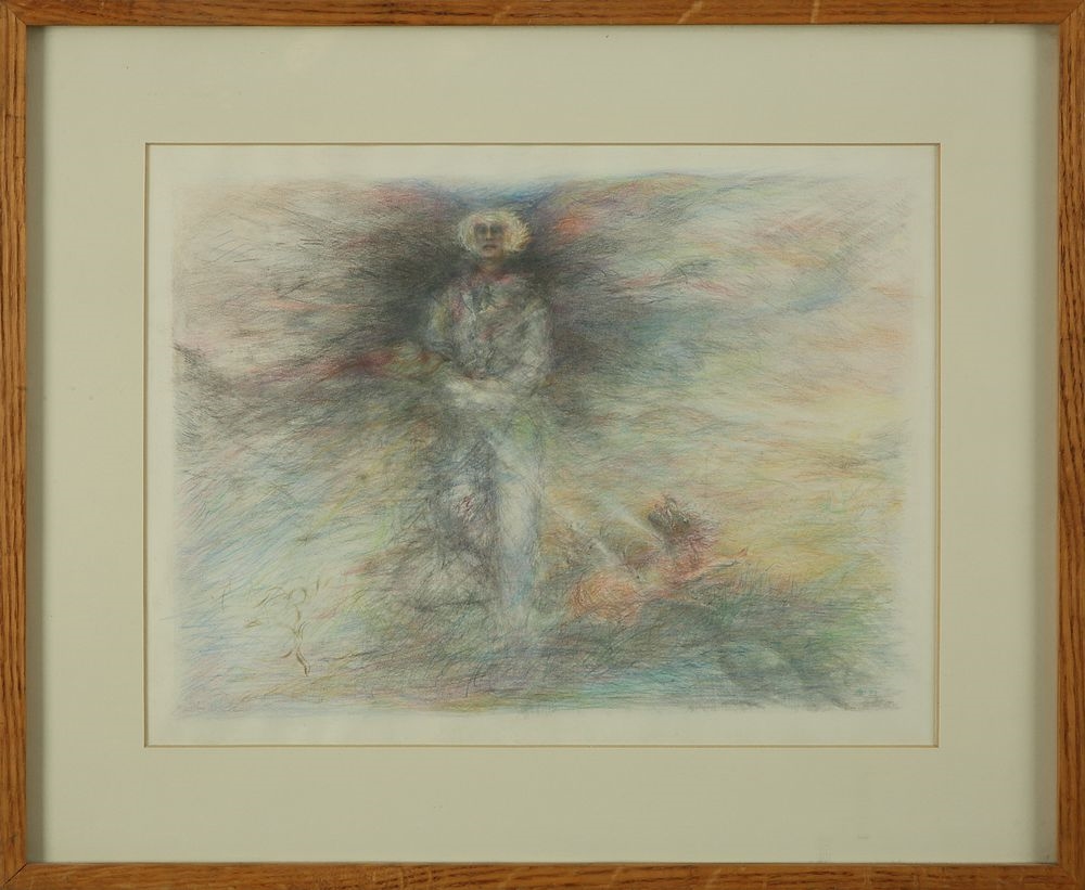 Artwork by Batia Apollo, Untitled, Made of Colored pencils and watercolor on paper