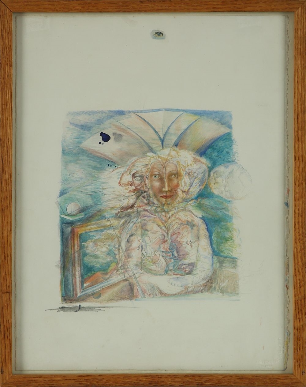 Artwork by Batia Apollo, Woman, Made of Marker and watercolor on paper